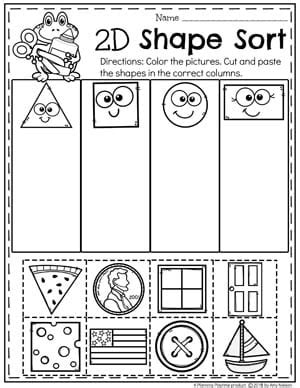 Shape Worksheets For Kindergarten - Kindergarten