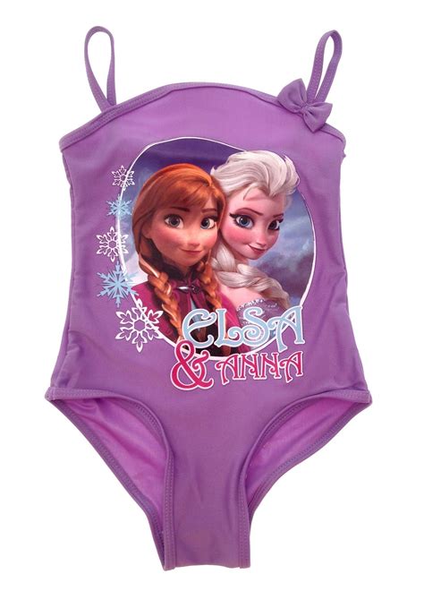 Disney Frozen Swimming Costume Anna Elsa Swimsuit Swimwear Beach Summer ...