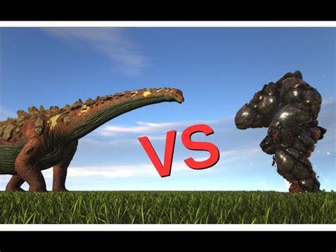 Titanosaur vs Lava Elemental || ARK: Survival Evolved || Cantex - YouTube