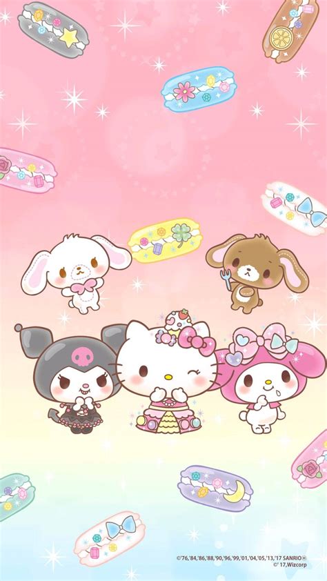 Download My Melody And Hello Kitty Wallpaper | Wallpapers.com