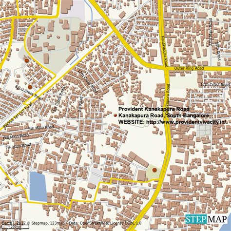 StepMap - Provident Kanakapura Road - Landkarte für World