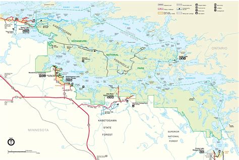 Voyageurs National Park Map - Full size | Gifex