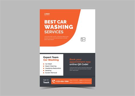 Car wash flyer design template 3323118 Vector Art at Vecteezy