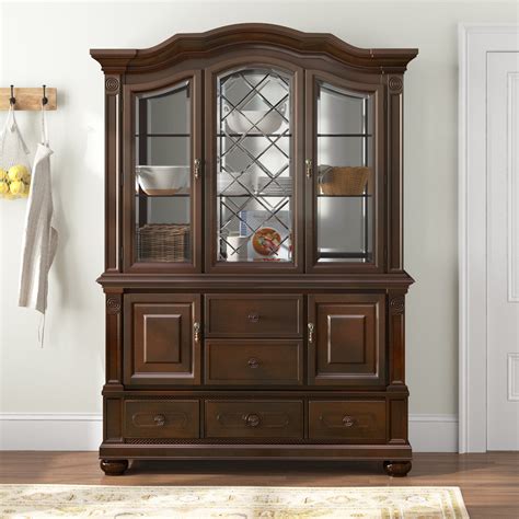 Lark Manor Engles 60.25'' Wide Mirrored Back China Cabinet & Reviews ...