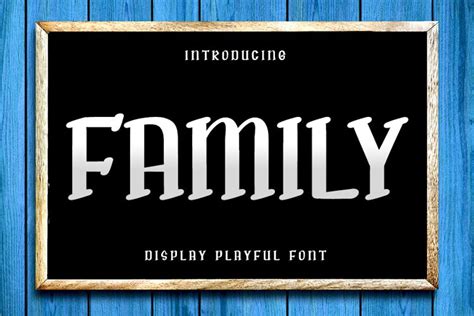 Family - New Display Font