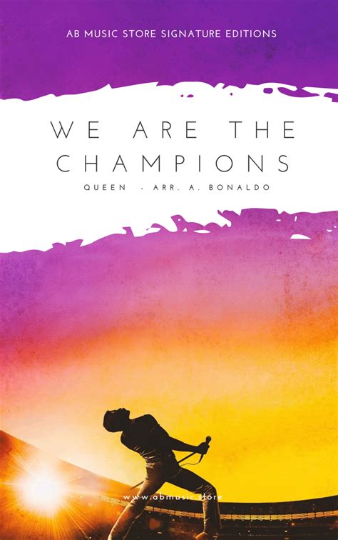 We Are The Champions (arr. Andrea Bonaldo) by Queen Sheet Music for ...