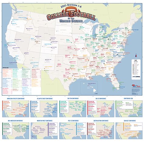 Division 1 College Map