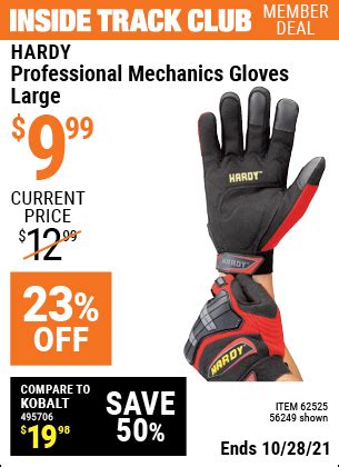 HARDY Professional Mechanic’s Gloves Large for $9.99 – Harbor Freight ...