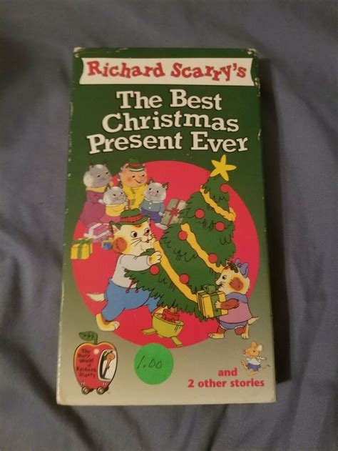 The Busy World of Richard Scarry - The Best Christmas Present Ever (VHS, 1996, Closed Captioned ...