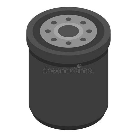 Oil Filter Icon, Isometric Style Stock Vector - Illustration of machine ...