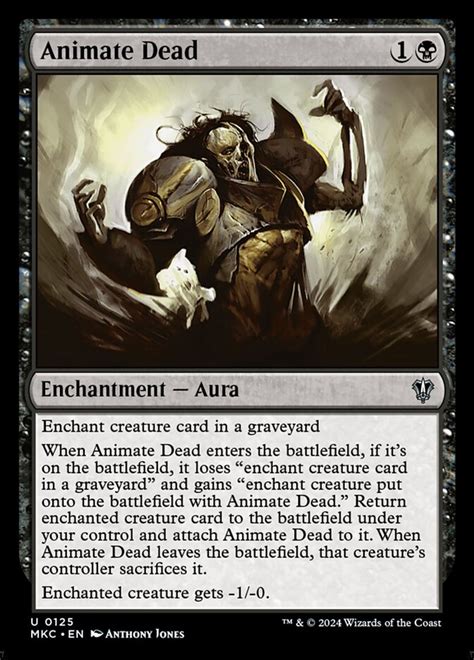 Animate Dead - Murders at Karlov Manor Commander - MTG Print