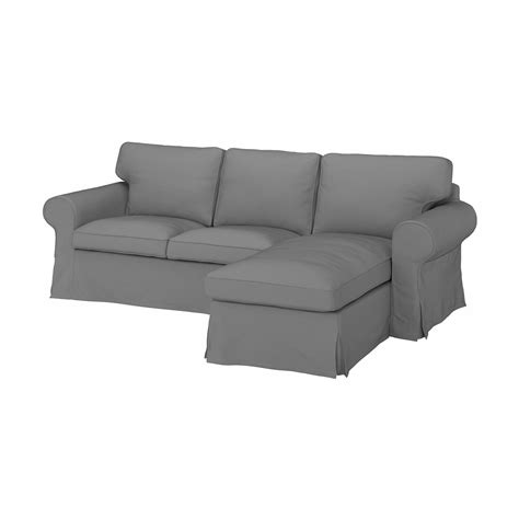 UPPLAND Cover for sofa - with chaise/Hallarp gray - IKEA