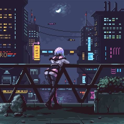 Pixel Art Journey on X | Cyberpunk, Cyberpunk anime, Cyberpunk aesthetic