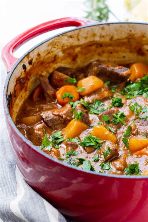 Hearty Dutch Oven Beef Stew - Cooking For My Soul