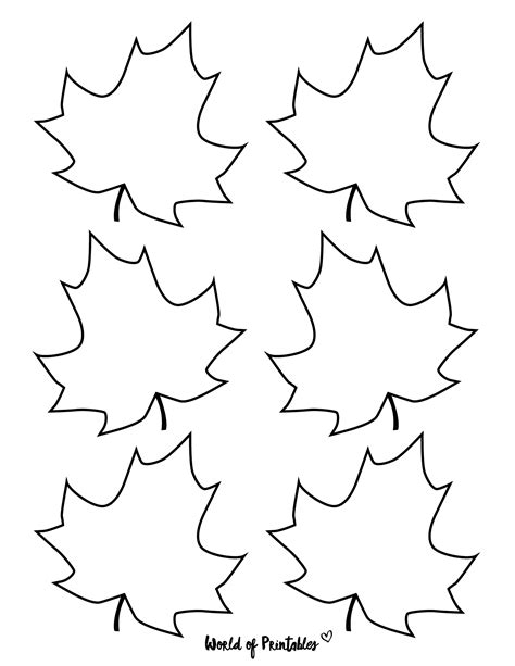 Maple Leaf Outline Printable