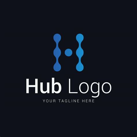 hub logo design template vector 14304611 Vector Art at Vecteezy