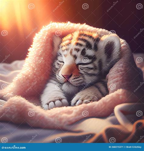 Baby tiger cub stock illustration. Illustration of feline - 268215371