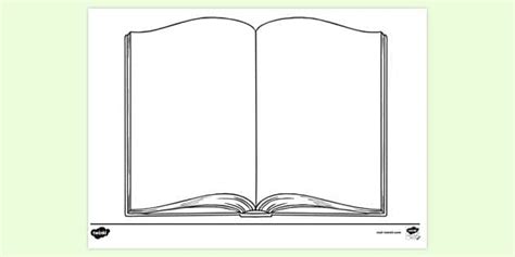 Open Book Colouring Sheet - Primary Resources (teacher made)