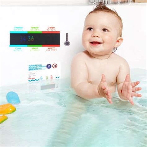 Water Thermometer Card Baby Bathing Infant Bath Tub Water Temperature ...