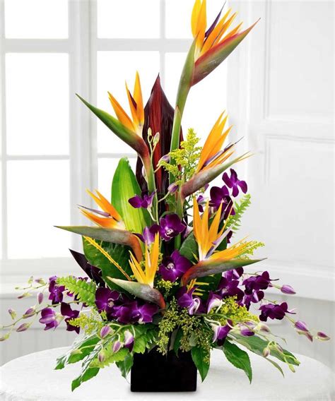 First Class Bird Of Paradise Silk Flower Arrangement Tall House Plants Fake