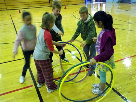 Mr. Lau's Physical Education Class: Cooperative games and activities