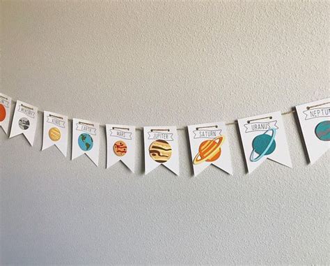 Solar System Banner - Classroom Decor - Playroom Decor - Educational Decor - Preschool Banner ...