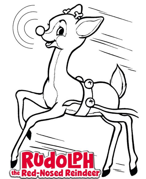 Printable Rudolph Coloring Pages - Printable Templates