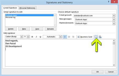 Tutorial: Outlook signature image with hyperlink