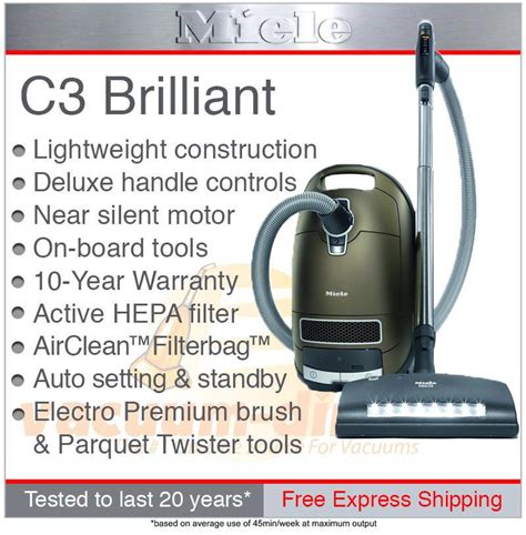 Miele Complete C3 Brilliant Canister Vacuum – Vacuum Direct