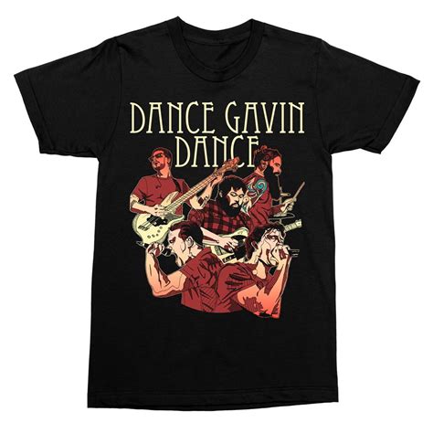 T-Shirt Retro Black by Dance Gavin Dance : MerchNow - Your Favorite ...