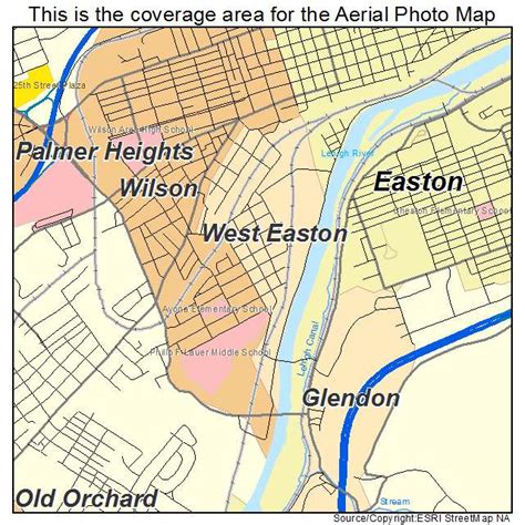 Aerial Photography Map of West Easton, PA Pennsylvania