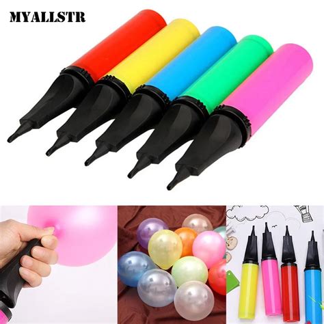 Manual Balloons Inflator Hand Held Double Action Balloon Air Pump Party ...