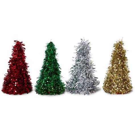 Christmas Tinsel Tabletop Tree - Assorted* | BIG W