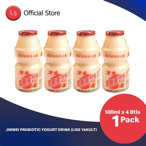 Jinwei Probiotic Yogurt Drink (Like Yakult) 100ml x 4 bottles - Level Five