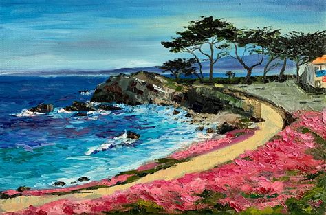 California Painting Monterey Bay Original Art Seascape Canvas | Etsy