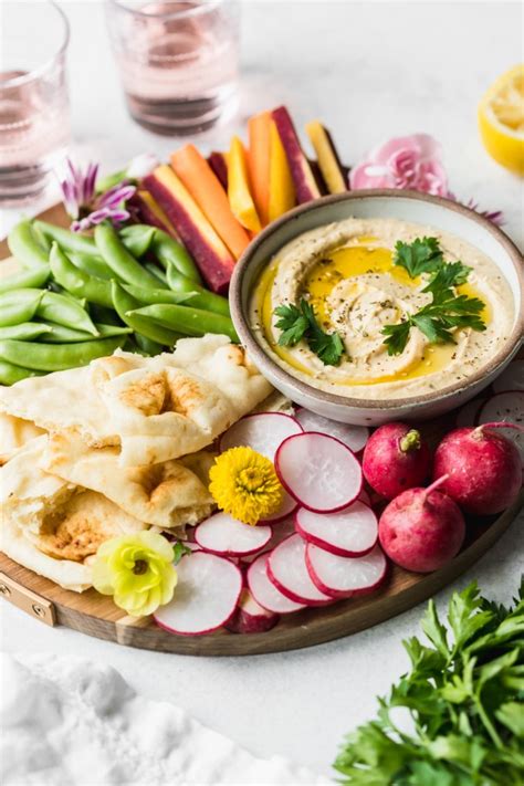 Spring Veggie & Hummus Platter - Danilicious