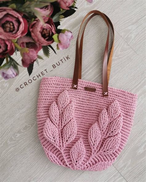 Leaf Stitch Bag Crochet Tutorial