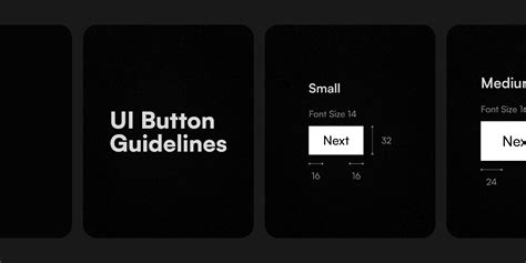 Button - UI Design Guidelines Sizes | Figma