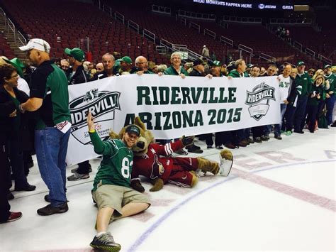 Roughrider fans take over Coyotes game in Arizona | CTV News