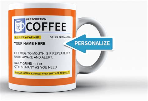 Personalized Prescription Coffee Mug | Mugs, Coffee mugs, Coffee lover gifts