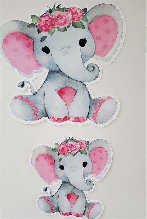 Elephant baby shower girl Decorations Pink Elephant Elephant | Etsy Elephant Baby Showers, Twins ...