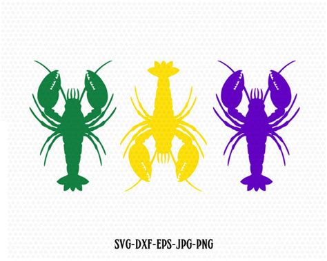 Crawfish Svg Mardi Gras Crawfish Svg Mardi Gras Svg Cricut - Etsy