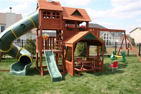 kids playsets for backyard | Big Backyard Lexington Wood Gym Set Reviews | Buzzillions.com ...