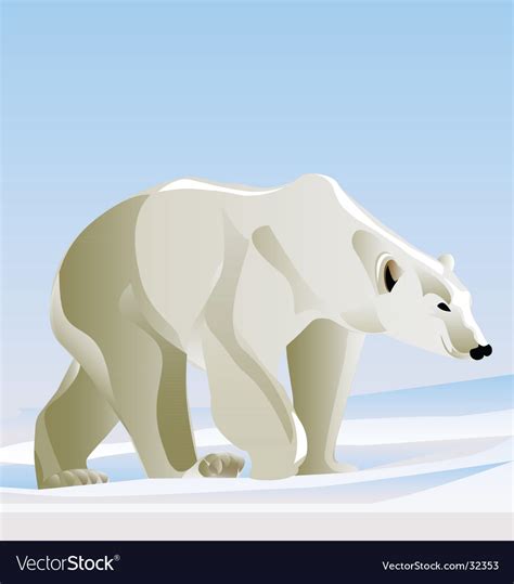 Polar bear Royalty Free Vector Image - VectorStock