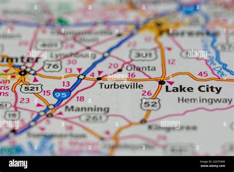 Map of turbeville hi-res stock photography and images - Alamy