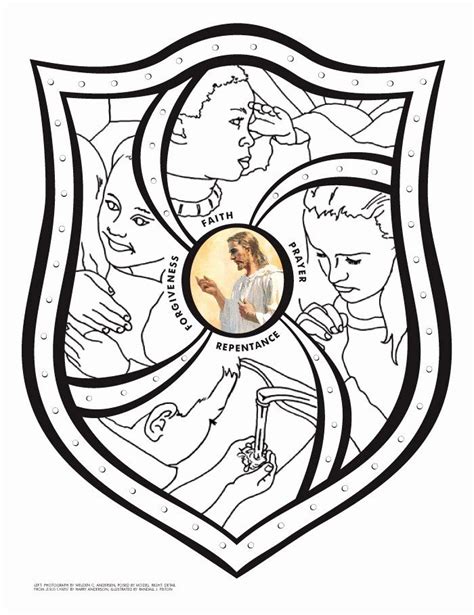 Shield Of Faith Coloring Page Lovely Primarily Inclined Primary 4 ...