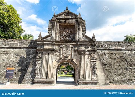 Fort Santiago Gate at Intramuros, Manila , Philippines, June 9,2019 ...