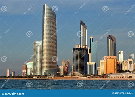 Skyscrapers in Abu Dhabi stock photo. Image of sheikh - 47270638