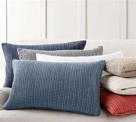 Honeycomb Lumbar Pillow Covers | Pottery Barn