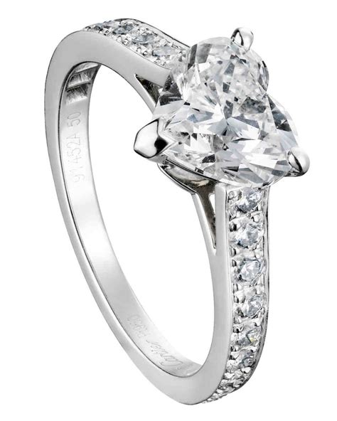 Heart-Shaped Engagement Rings | Martha Stewart Weddings